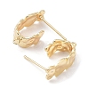Brass Stud Earring Findings KK-C031-07G-2