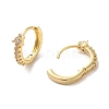 Rack Plating Brass Micro Pave Cubic Zirconia Hoop Earrings EJEW-A031-22G-2