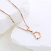 Stainless Steel Letter Pendant Necklaces for Women Men GR8130-4-1