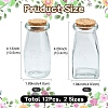 12Pcs 2 Styles Glass Bottle CON-YW0001-63-2