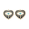 Rack Plating Alloy Enamel Pendants ENAM-K067-05C-1