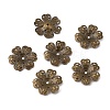 6-Petal Iron Bead Caps IFIN-WH0070-03AB-2