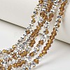 Electroplate Transparent Glass Beads Strands EGLA-A034-T4mm-M07-1