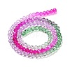 Transparent Painted Glass Beads Strands DGLA-A034-T3mm-A06-5