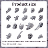 19Pcs PVC Dinosaur Miniature Ornaments DJEW-ME0001-01-2