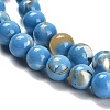 Assembled Synthetic Stone and Trochus Shell Beads Strands G-B128-08A-08-3