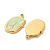 304 Stainless Steel Enamel Pendants STAS-K306-49G-2