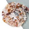Natural Red Hematoid Quartz/Ferruginous Quartz Beads Strands G-G905-19-2