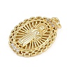 Brass Micro Pave Cubic Zirconia Pendants LS-KK-D409-49G-02-2