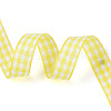 Single Face Plaid Polyester Satin Ribbon SRIB-T009-10A-1