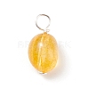 Natural Quartz Charms PALLOY-JF01558-2