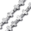 Electroplated Natural Lava Rock Beads Strands G-A256-A01-01D-1