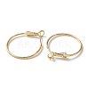 Brass Hoop Earrings KK-WH0054-35B-2