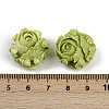 Synthetic Coral Dyed Carved Beads X1-SHEL-D001-01B-3