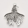 Tibetan Style Alloy Pendants TIBEP-T009-43AS-RS-2