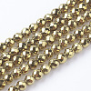 Non-Magnetic Synthetic Hematite Beads Strands X-G-G092-3mm-1-1