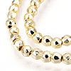 Electroplate Non-magnetic Synthetic Hematite Bead Strands X-G-Q465-12G-3