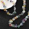 Natural Fluorite Chips Beaded Necklace NJEW-FZ00004-08-3