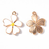 Alloy Enamel Pendants ENAM-R058-01B-2