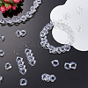 SUPERFINDINGS Transparent Acrylic Linking Rings TACR-FH0001-11-2
