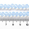 Baking Paint Transparent Glass Beads Strands DGLA-A034-J6MM-D01-4