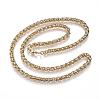 304 Stainless Steel Wheat Chain Necklaces NJEW-D285-13-2