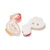 2-Hole Printed Transparent Resin Buttons RE-CBA858C-21-2