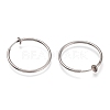 304 Stainless Steel Retractable Earrings STAS-O135-01G-03-2