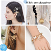 Natural Shell & Alloy Starfish Charm Bracelet & Bib Necklace & Adjustable Ring & Dangle Stud Earrings & Aligator Hair Clip & Mini Crossbody Bags SJEW-PH0001-11-7