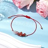 Gemstone Braided Bead Bracelet BJEW-JB11013-07-2