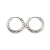 Non-Tarnish 304 Stainless Steel Grooved Hoop Earrings EJEW-M218-01B-P-1