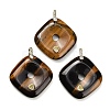 Natural Tiger Eye Pendants GG-CBA4625-04G-02-1