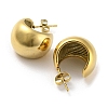 Ion Plating(IP) 304 Stainless Steel Round Stud Earrings EJEW-E288-05G-2