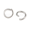 Tarnish Resistant 304 Stainless Steel Open Jump Rings STAS-N015-03-6x.0.8mm-4