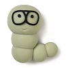 Caterpillar Food Grade Silicone Focal Beads SIL-Q030-03C-1
