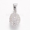 925 Sterling Silver Micro Pave Cubic Zirconia Charms STER-F044-03P-1