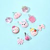 10Pcs 10 Styles Resin Pendants Sets RESI-FS0002-23-7
