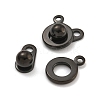 Ion Plating(IP) 201 Stainless Steel Snap Clasps STAS-F139-082B-1