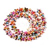 Spray Painted Synthetic Turquoise Beads Strands UNKW-T001-11D-2