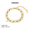 European Style 304 Stainless Steel Link Chain Bracelet for Women LS-HM2215-4-1