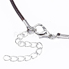Waxed Cotton Cord Necklace Making MAK-S032-1.5mm-B02-4
