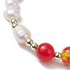 Chakra Theme Natural & Synthetic Mixed Gemstone Beaded Bracelet BJEW-JB10163-3