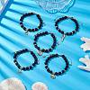 Adjustable Natural Lava Rock Braided Bead Bracelets BJEW-JB10563-2