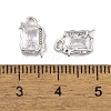 Brass Micro Pave Clear Cubic Zirconia Pendants KK-L212-02P-3