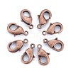 Brass Lobster Claw Clasps KK-902-R-NF-1