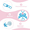 7Pcs 7 Colors PU Leather Pompom Ball Pendant Decorations HJEW-TA0001-44-5