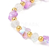 Glass Beaded Stretch Bracelets WGF21B9-05-2