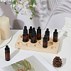 14-Slots Wooden Roller Bottles Essential Oil Storage Display Holder ODIS-WH0331-07-4