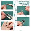 1Pc Rhodium Plated 925 Sterling Silver Adjustable Solitaire Ring Settings FIND-BC0013-97-3