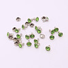 Brass Rhinestone Rivets KK-WH0035-12C-1